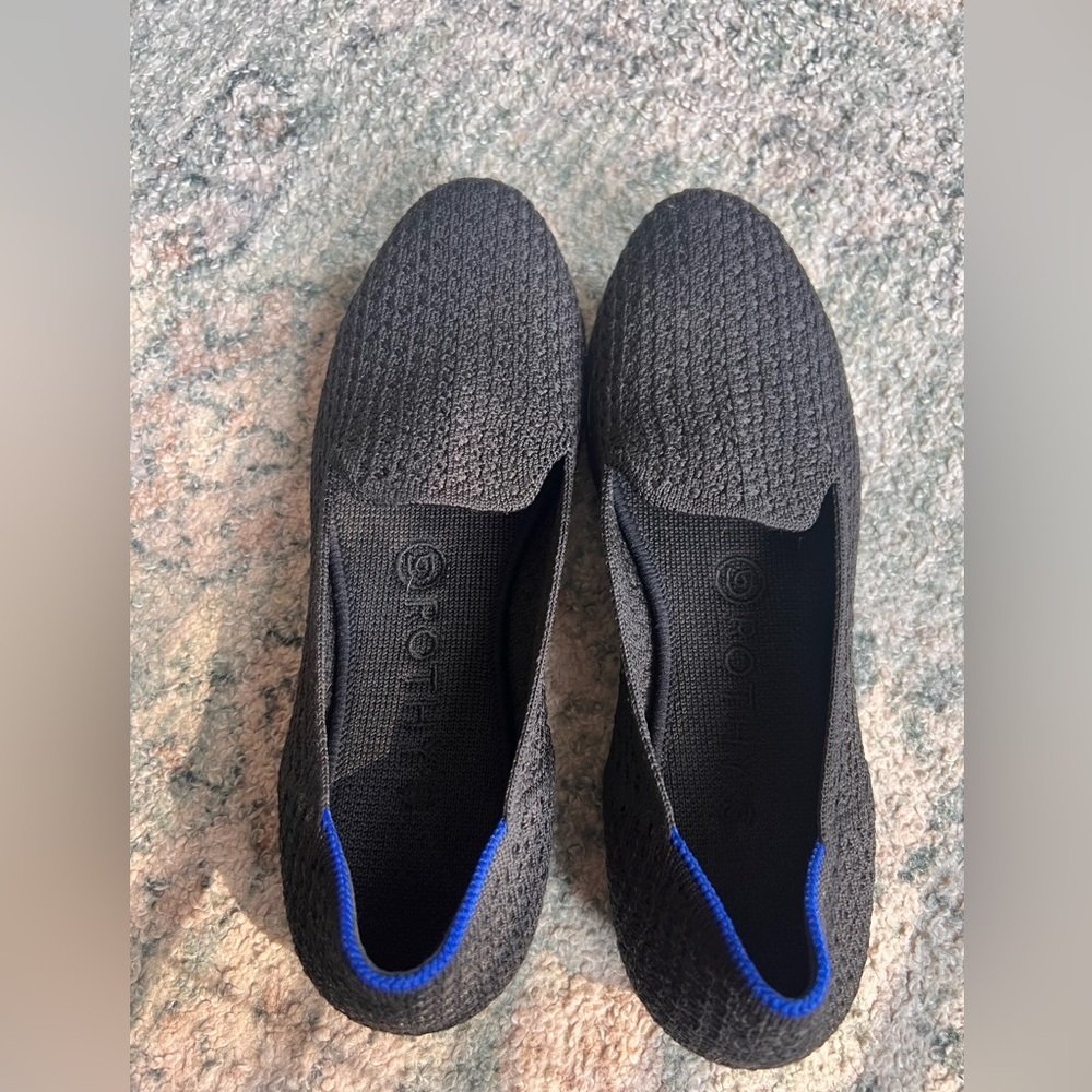 Rothy’s black women slip on flats